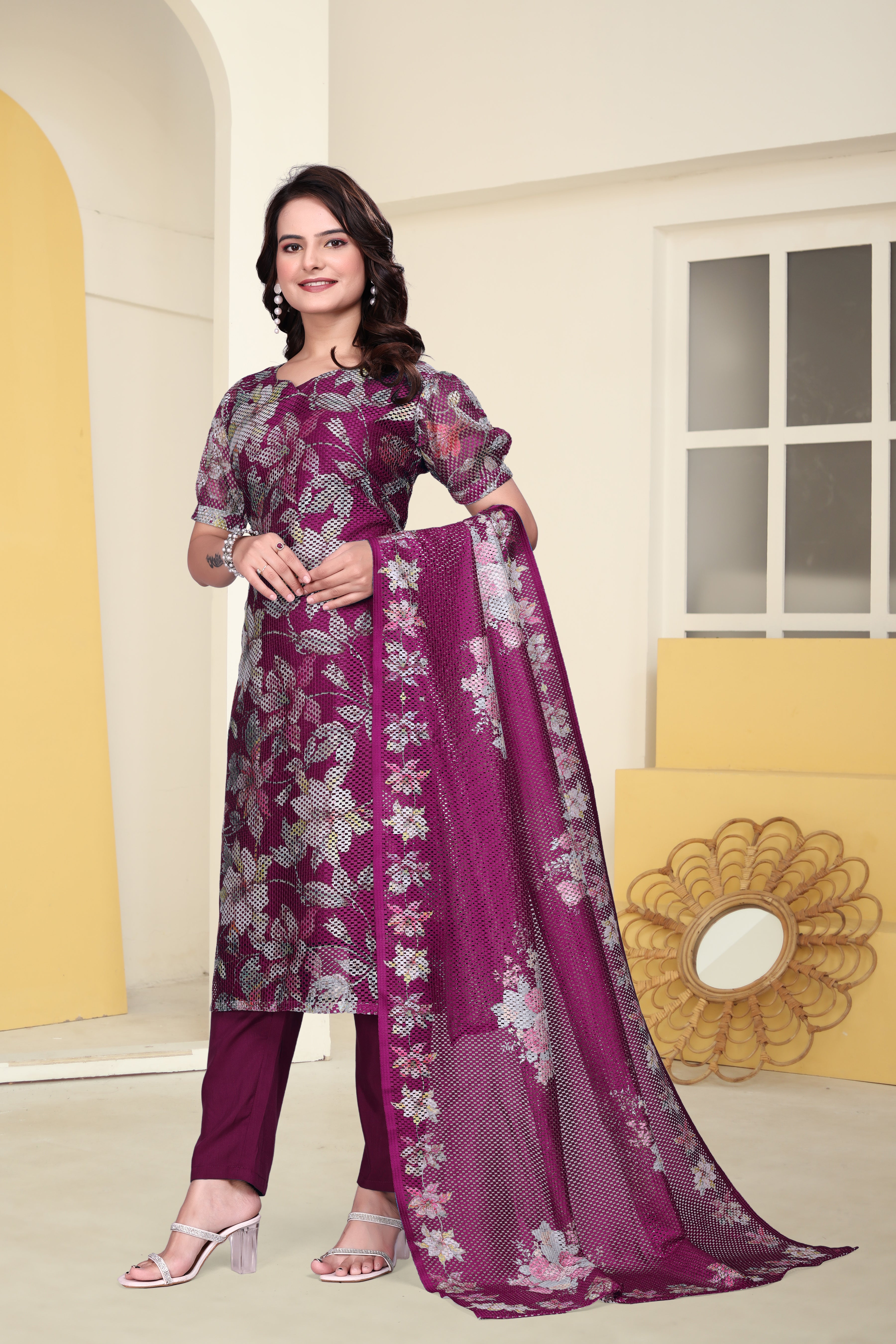 Top-Bottom And Dupatta Set Fully Stitched Ready To Wear