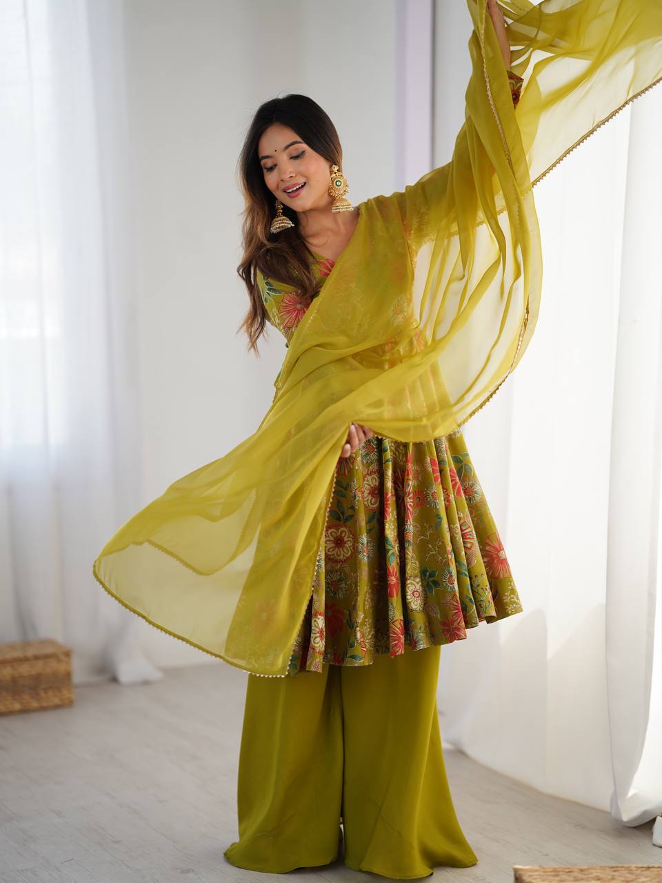 PURE SOFT ROMANSILK GOWN