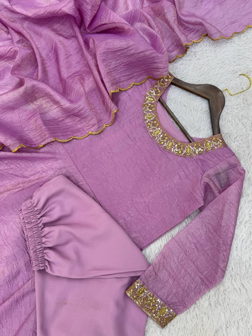 Party Wear Fancy Fabric In Embroidery Work Anarkali Gown