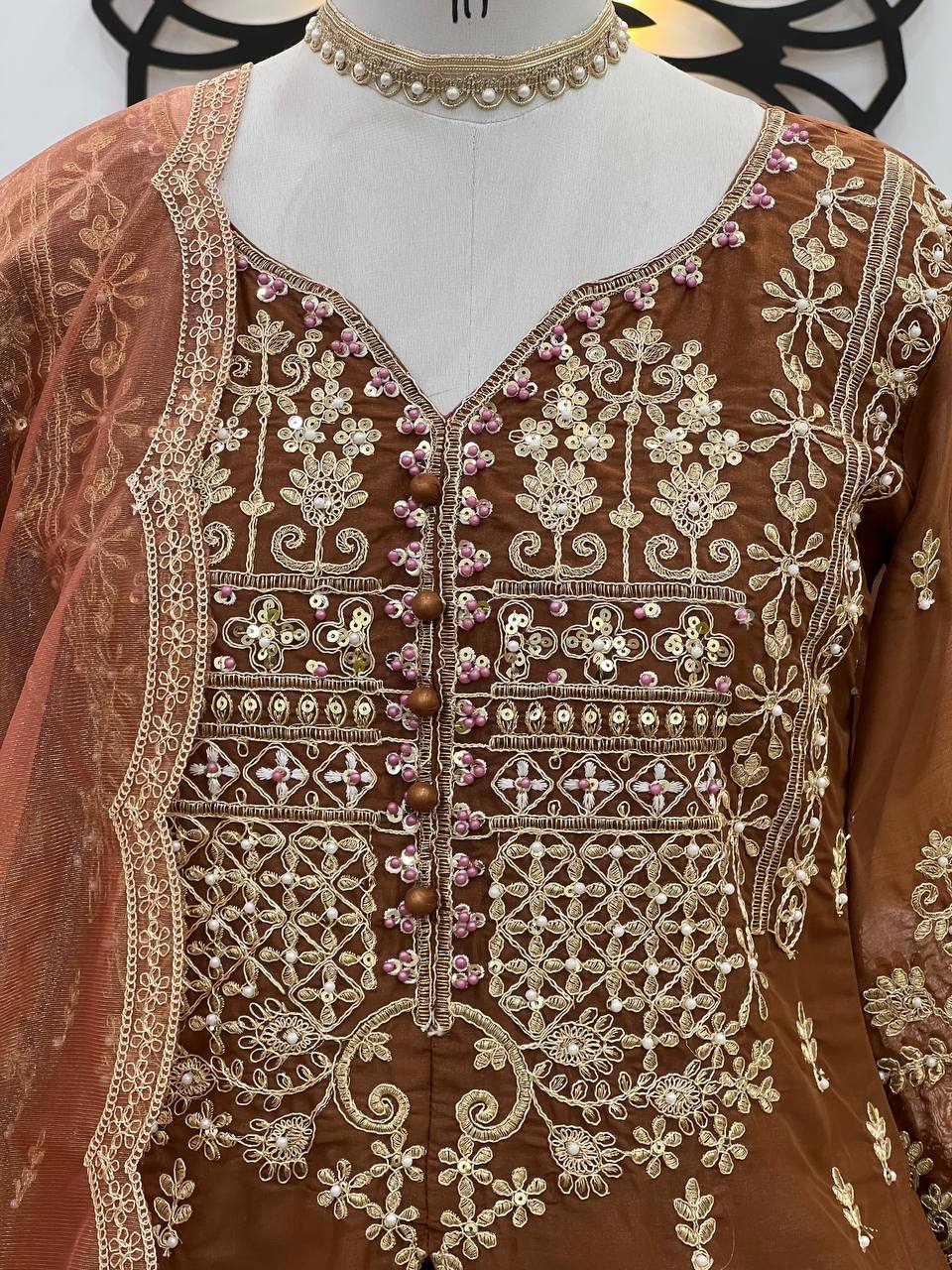 Heavy Embroidery Top Dupatta And Lehenga Set