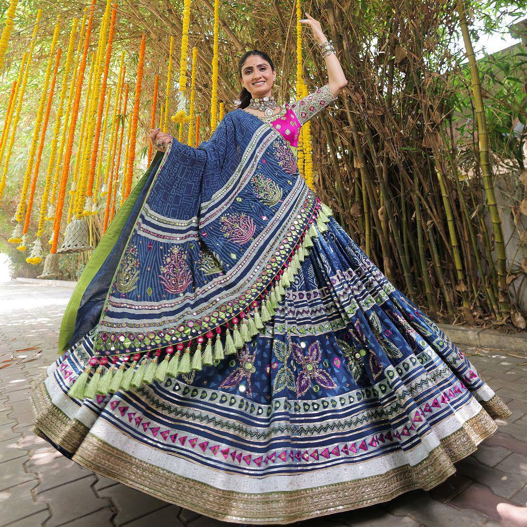 PRESENTING NEW *NAVRATRI SPECIAL* DESIGNER PRINTED LAHENGA CHOLI