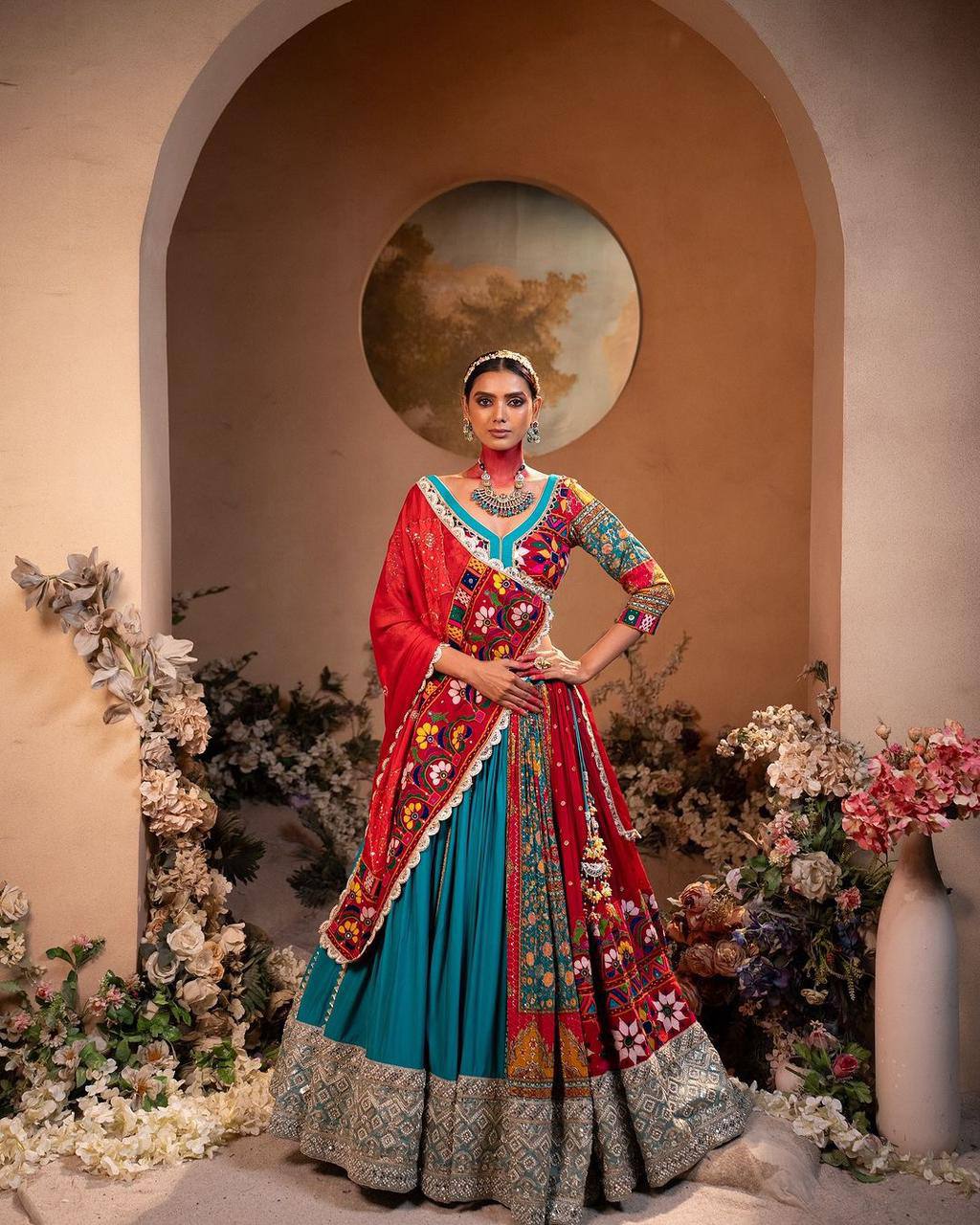 PRESENTING NEW *NAVRATRI SPECIAL* DESIGNER PRINTED LAHENGA CHOLI
