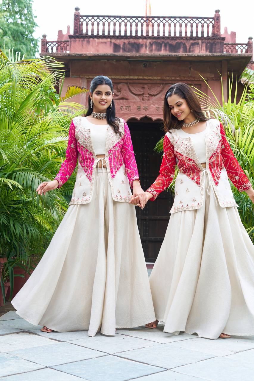New Festival badhrej koti & Plazza With choli