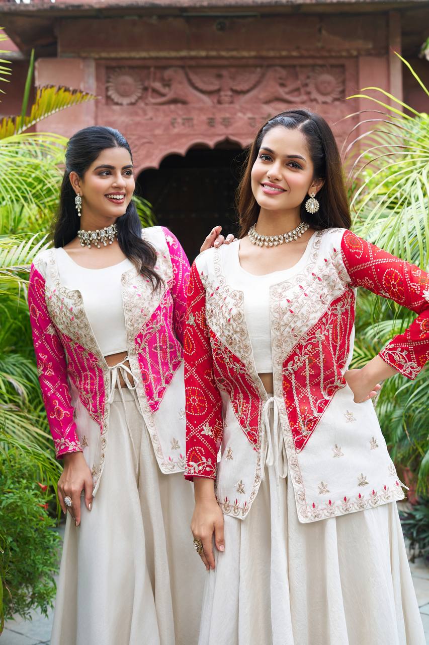 New Festival badhrej koti & Plazza With choli