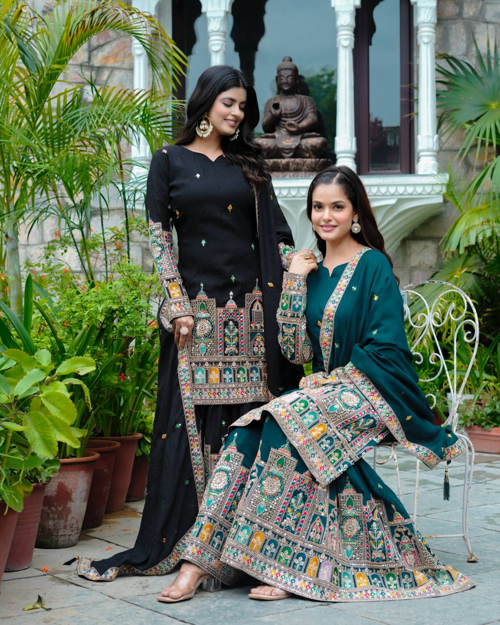 New Festival badhrej koti & Plazza With choli