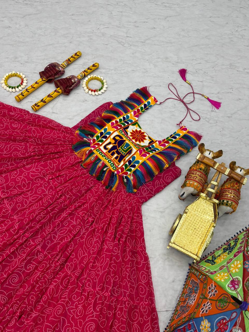 Navratri Special Gamathi Work Gown