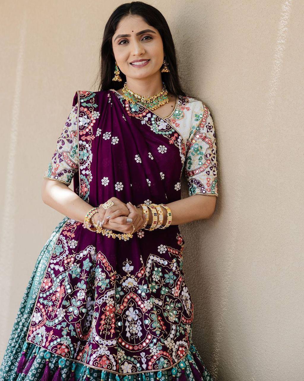 PRESENTING NEW DESIGNER PRINTED LAHENGA CHOLI