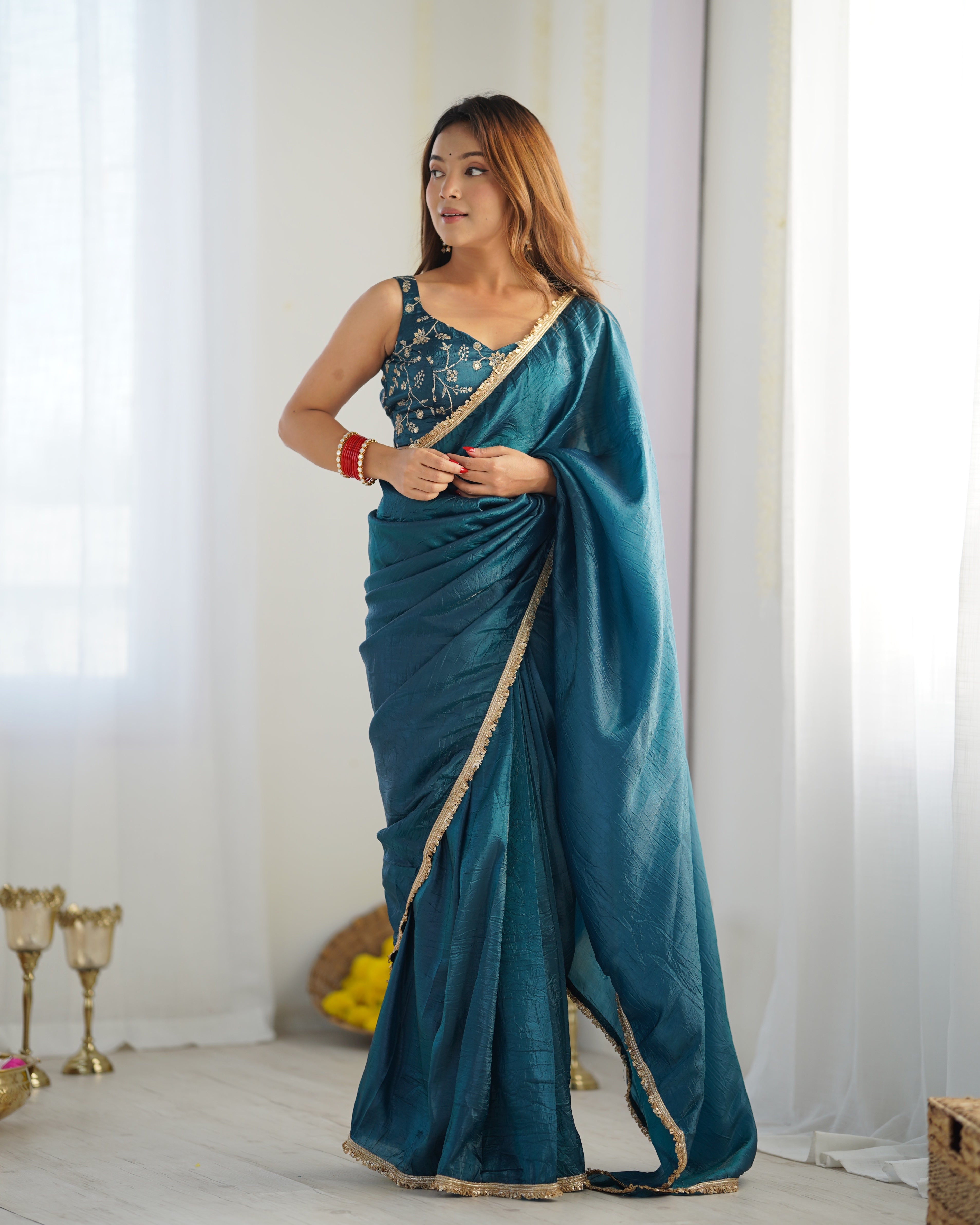 PREDRAPPED REAY TO WEAR SAREE
