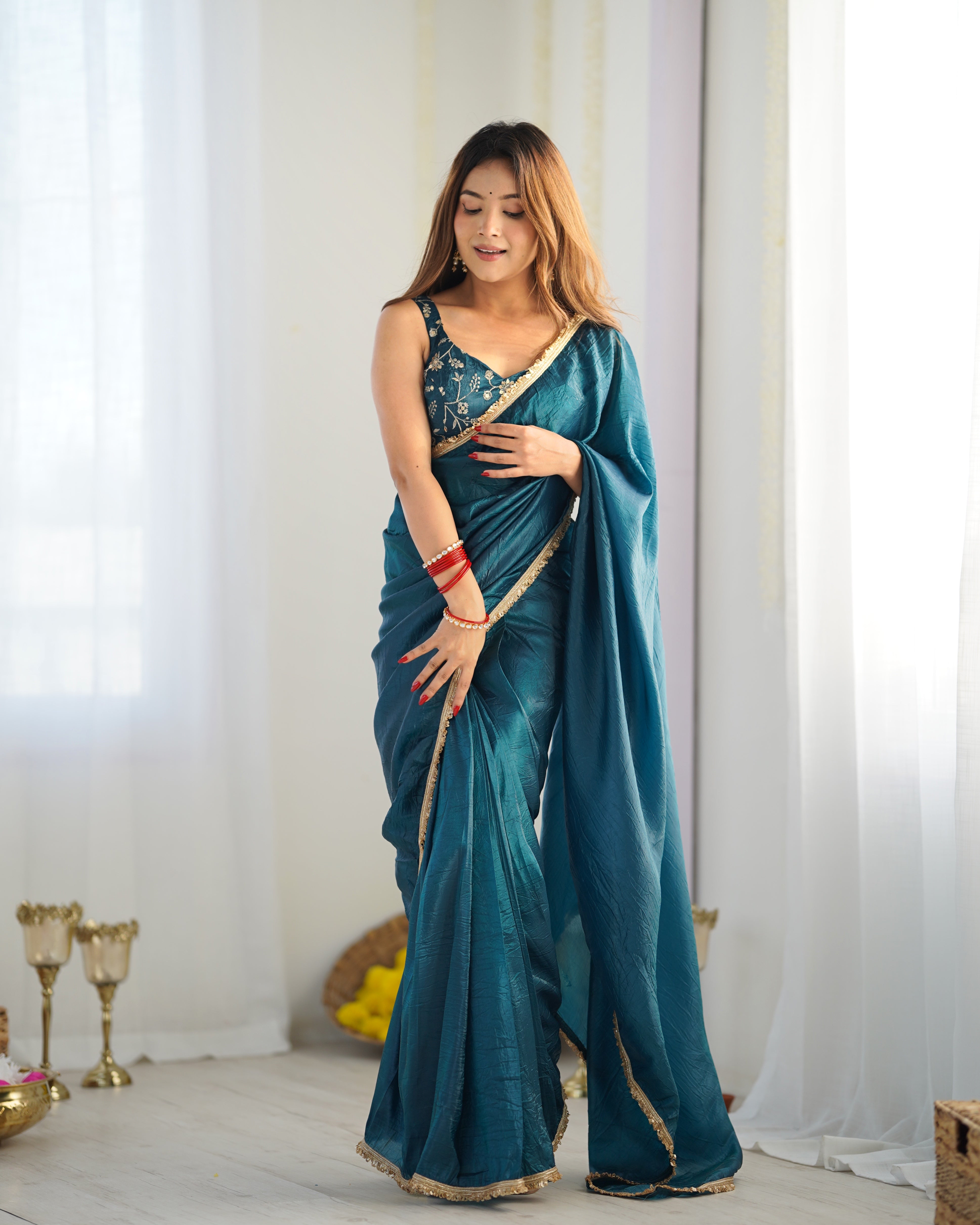 PREDRAPPED REAY TO WEAR SAREE