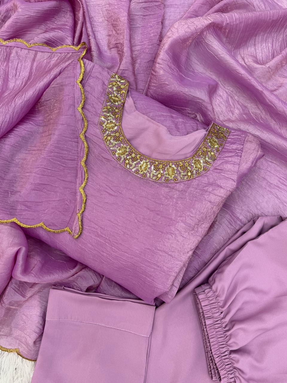 Party Wear Fancy Fabric In Embroidery Work Anarkali Gown