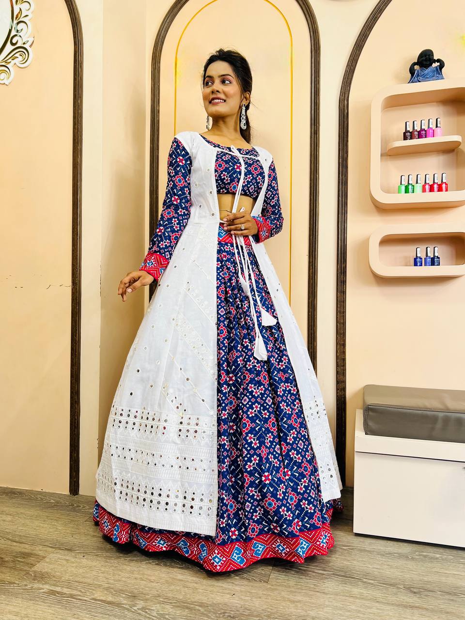 New Fancy Ready To Wear Collection Koti - Choli With Lahenga