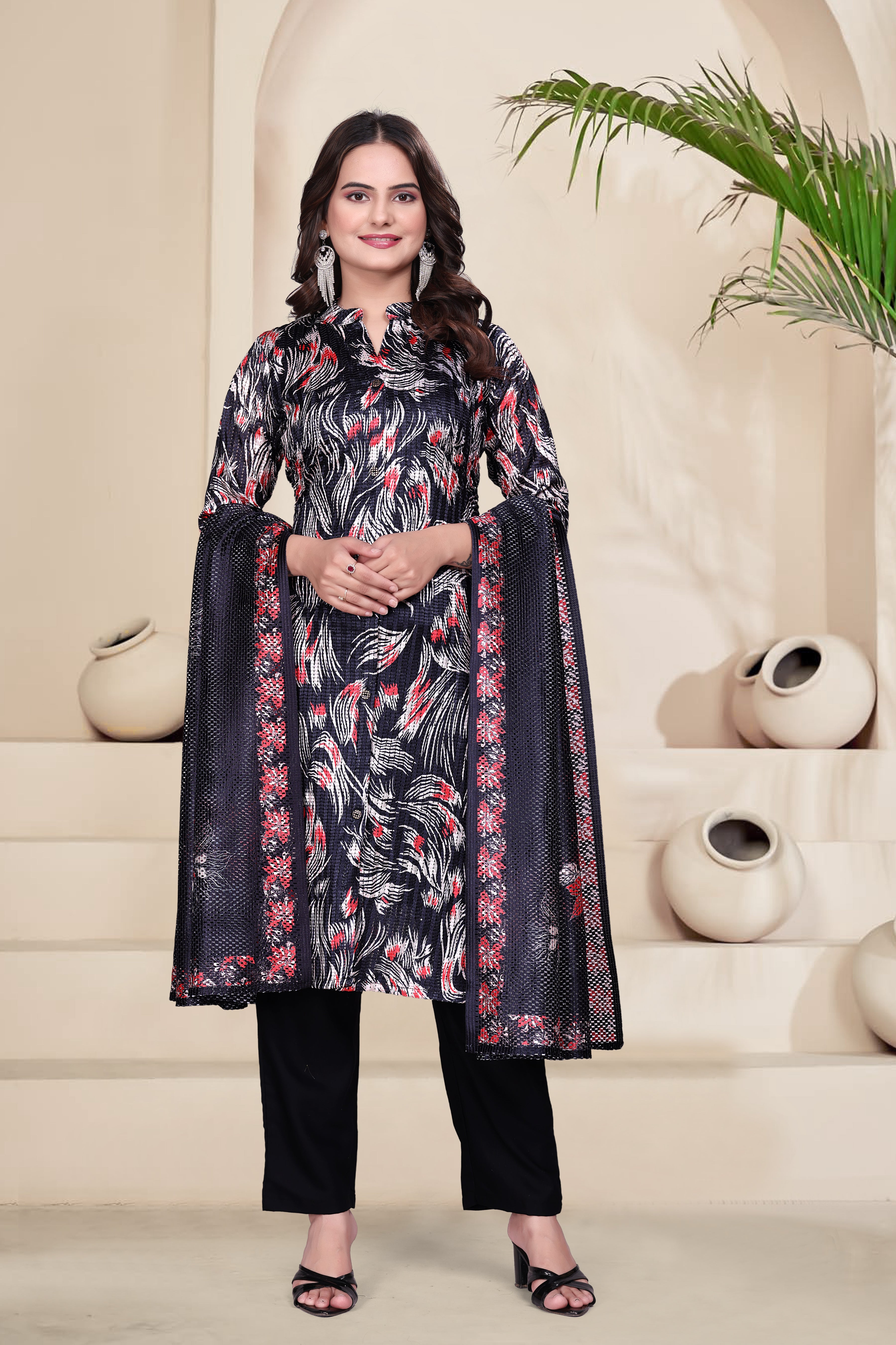 Top-Bottom And Dupatta Set Fully Stitched Ready To Wear