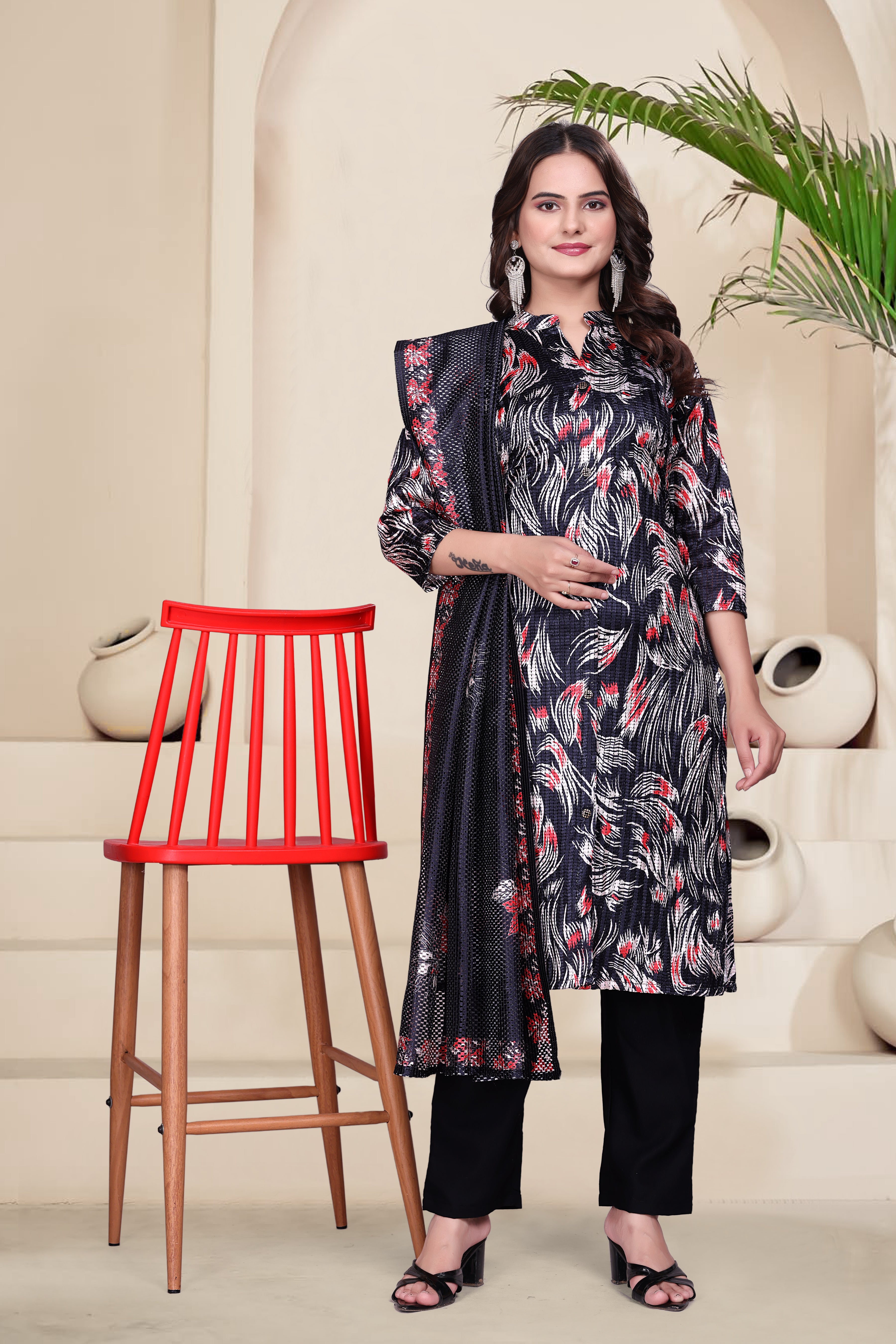 Top-Bottom And Dupatta Set Fully Stitched Ready To Wear