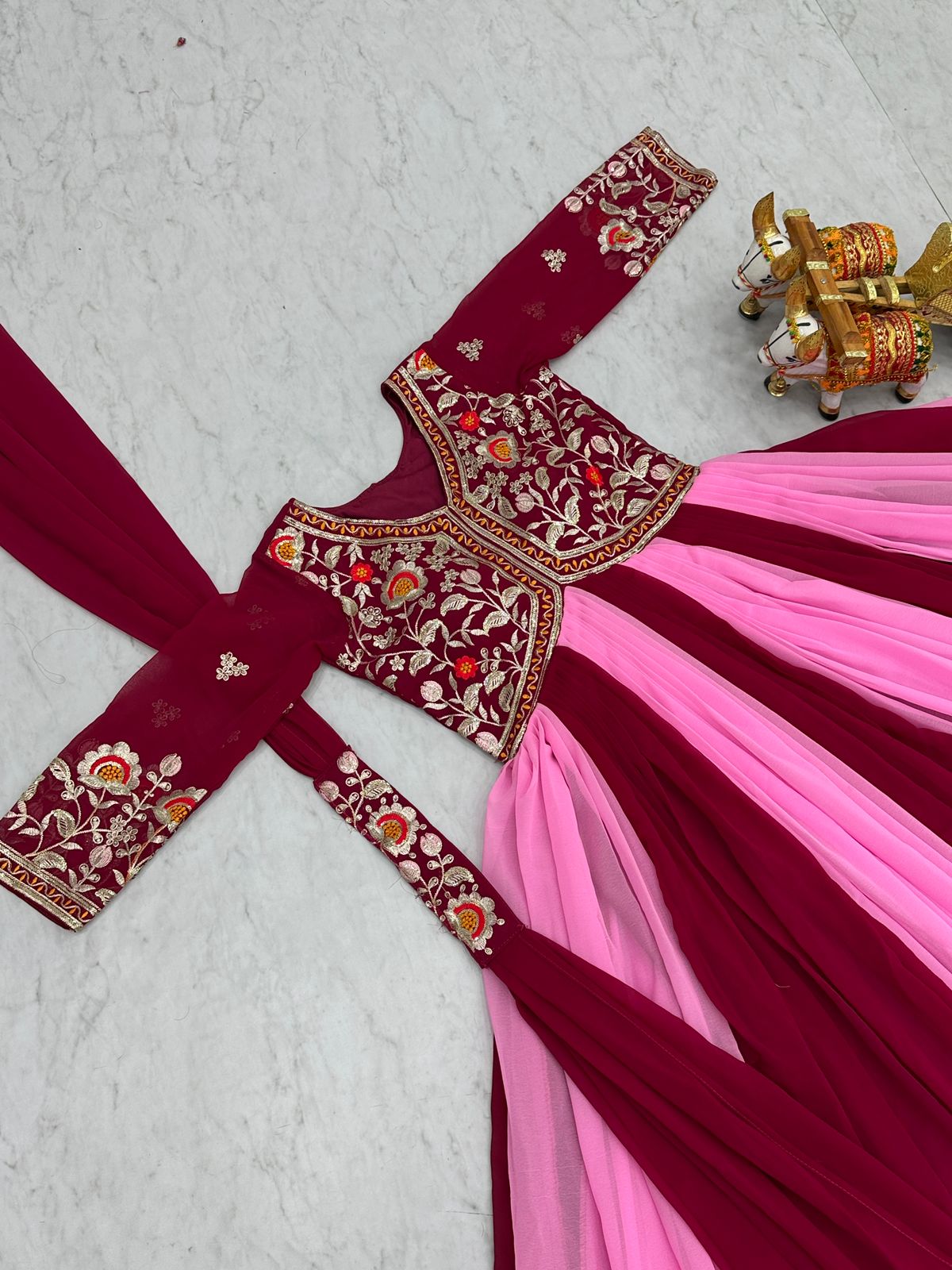 New Festival Long Gown & Duptta