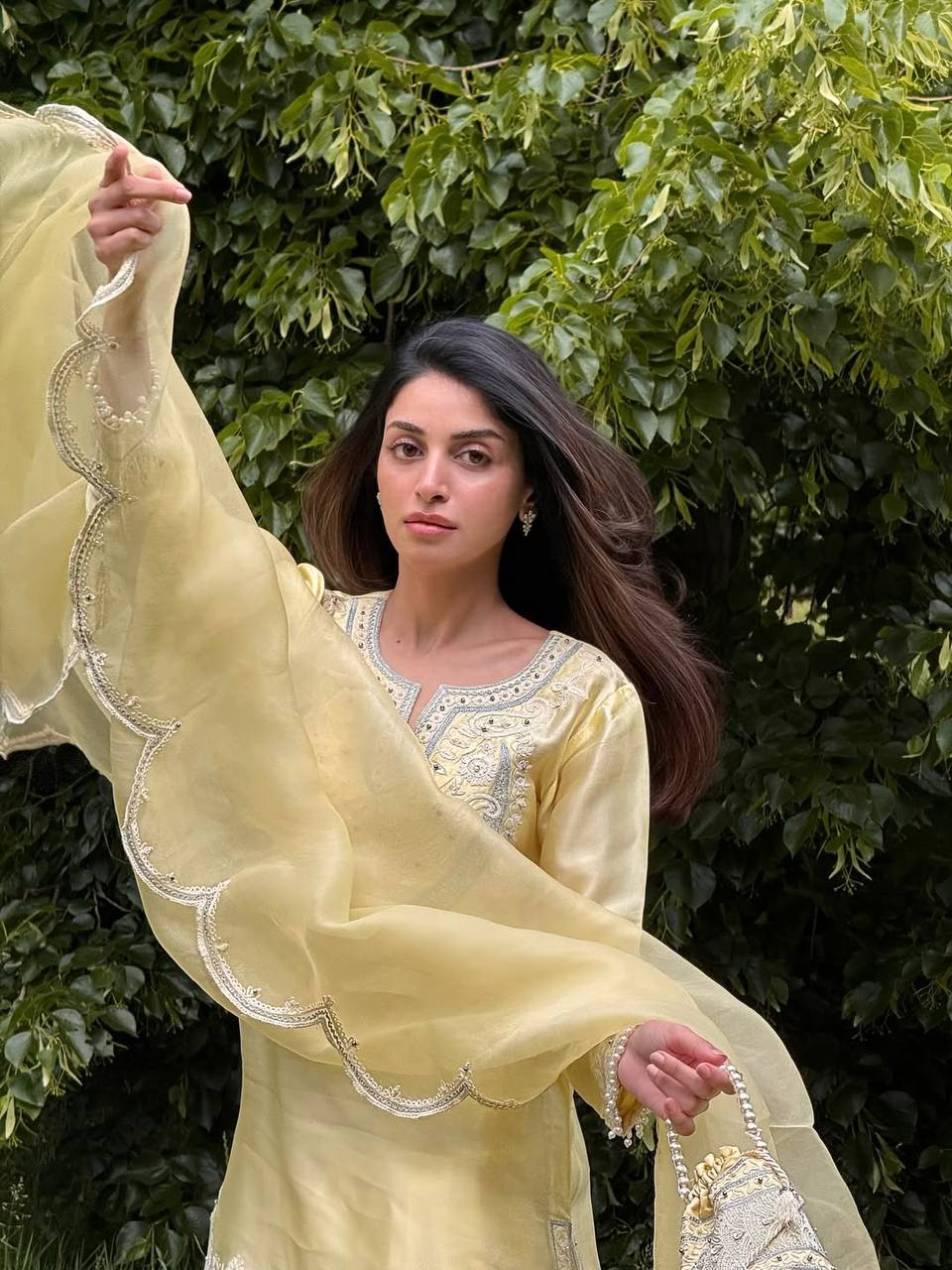 Heavy Embroidery Sequence Work Top-Bottom And Dupatta Set Fully Stitched Ready To Wear