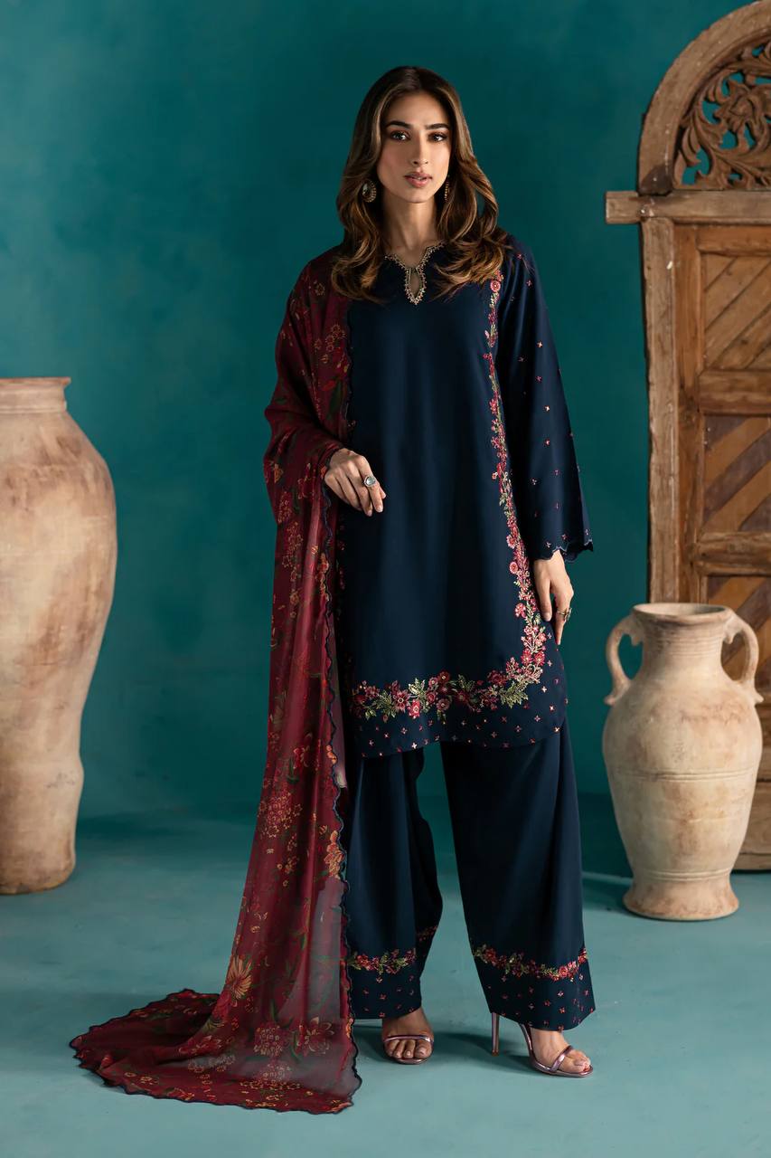 Silk Top-Bottom And Dupatta Set