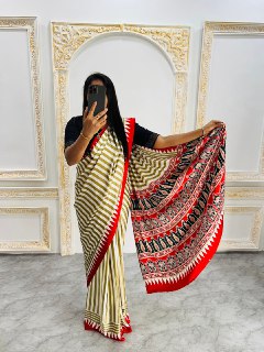 Semi Gajji Silk Soft and Smooth Saree
