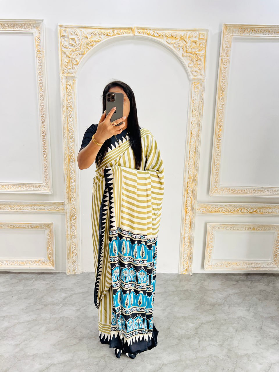 Semi Gajji Silk Soft and Smooth Saree