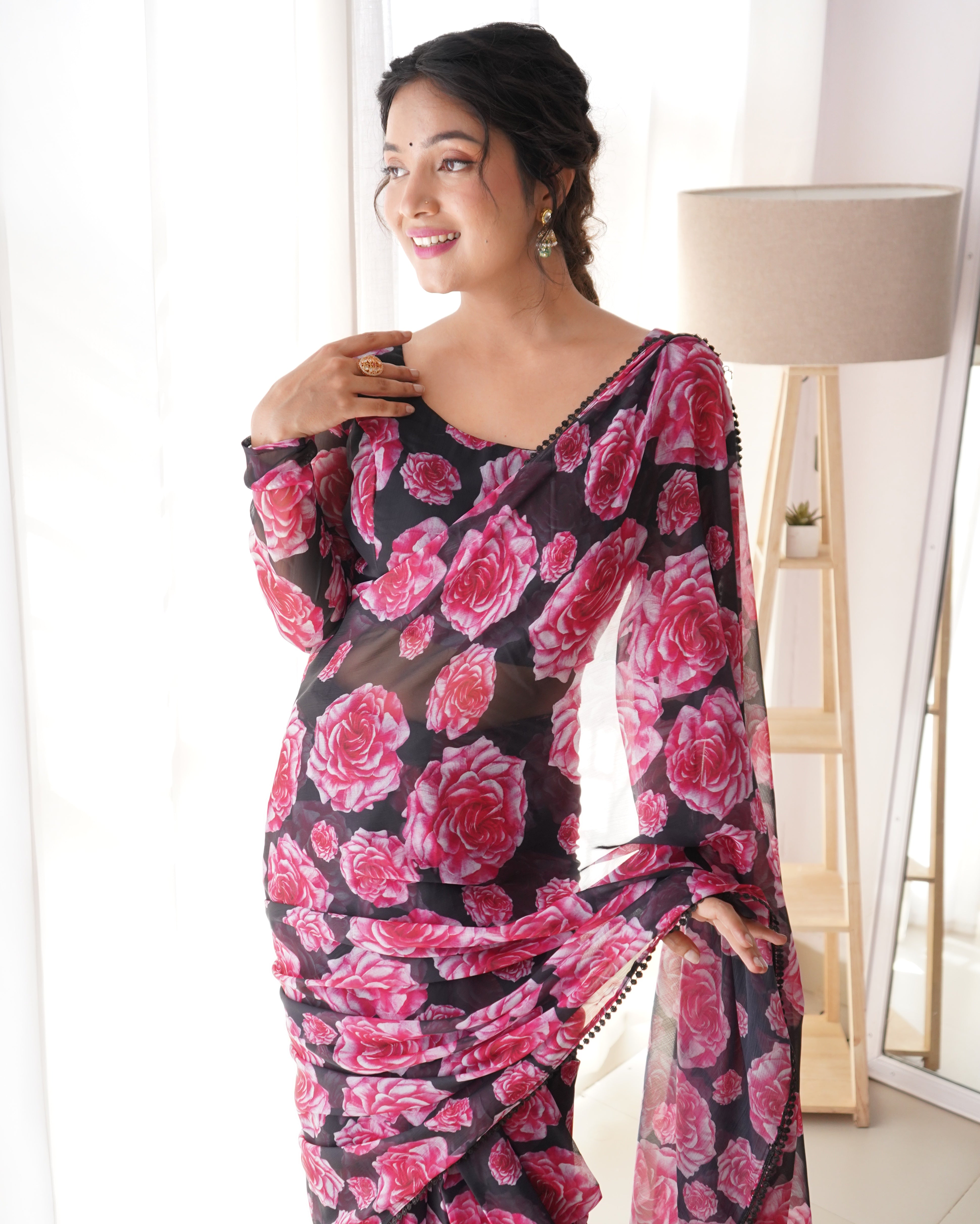 PREDRAPPED REAY TO WEAR SAREE